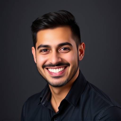 Headshot of Javier Rodriguez, Stagecraft Instructor, smiling confidently