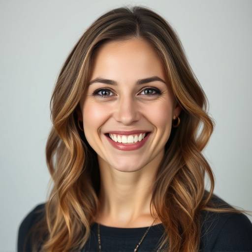 Portrait of Elena Petrova, Acting Instructor, smiling warmly